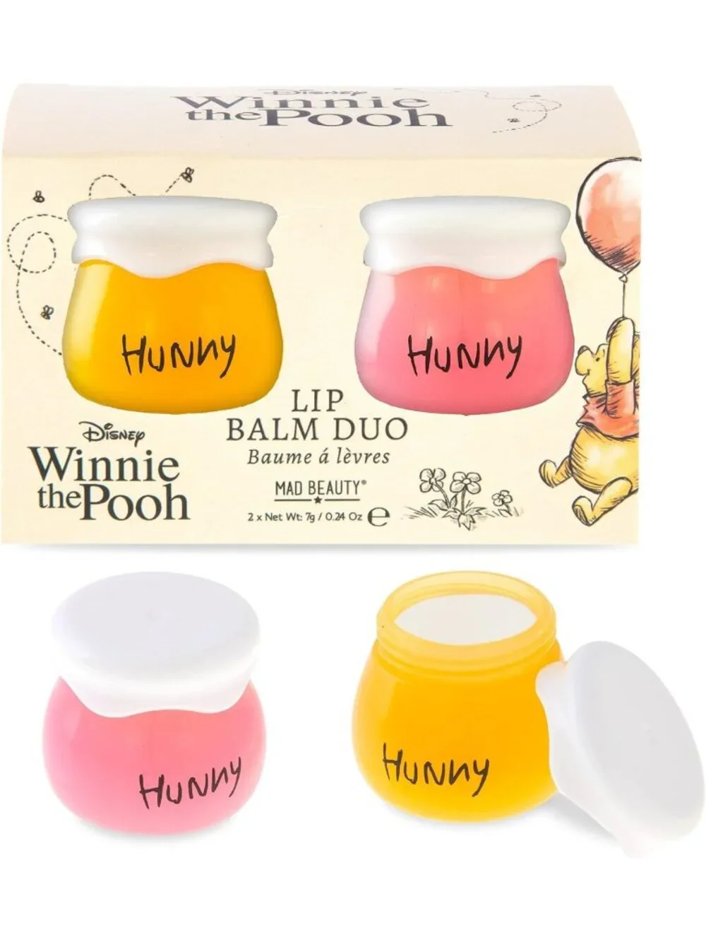 Winnie the Pooh Honey Pot Lip Balm Duo | Cruelty-Free Vanilla & Honey Scents